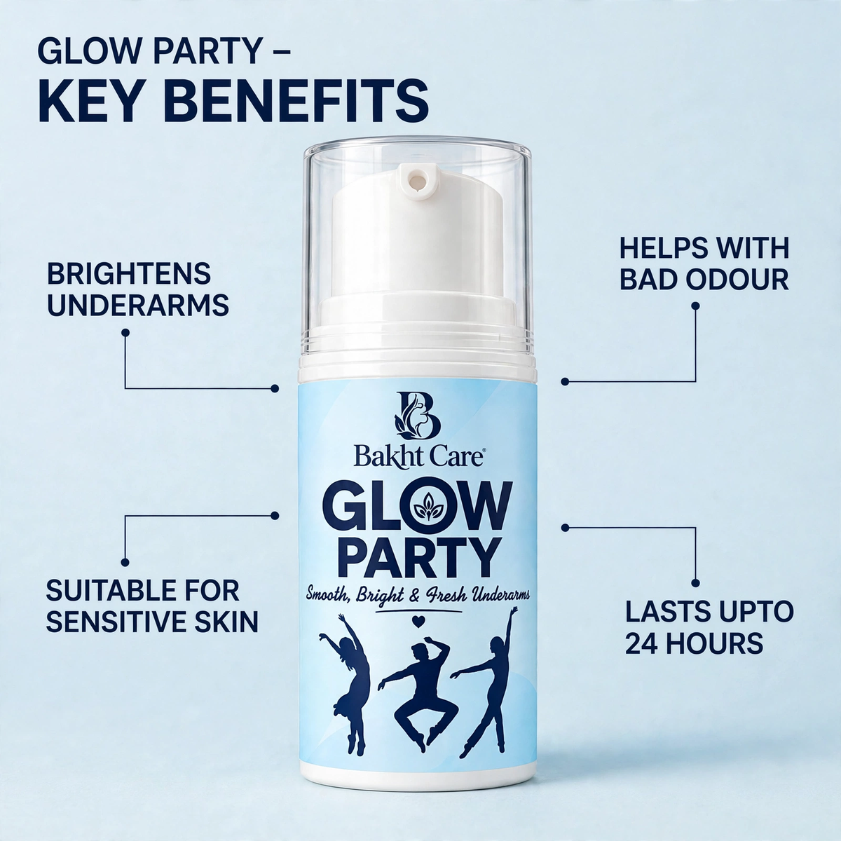 GLOW PARTY - Underarm Brightening & Odour Protection (50 ml)