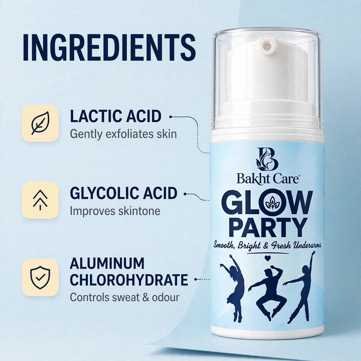 GLOW PARTY - Underarm Brightening & Odour Protection (50 ml)